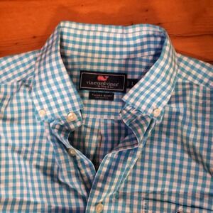 Vineyard Vines Tucker Shirt‎ Gingham Check Button Down Long Sleeve Mens L